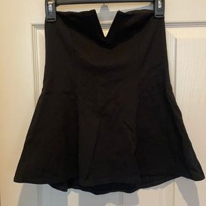 Black peplum tank